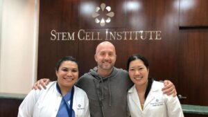 Sonny Mayo with Stem Cell Institute team