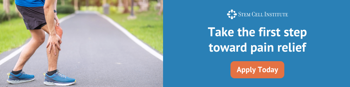Take the first step toward pain relief - Apply for stem cell therapy