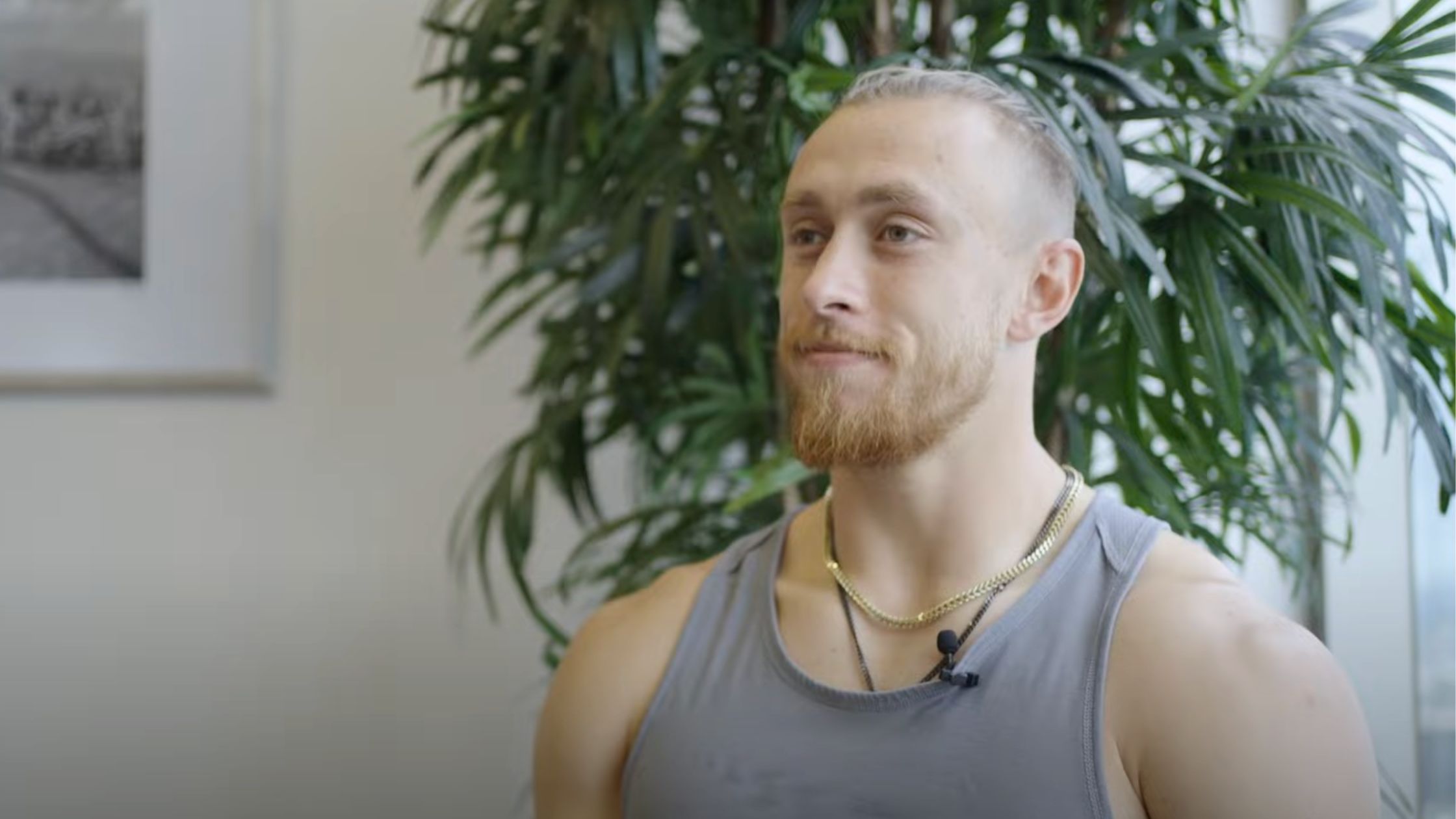 George Kittle in the Stem Cell Institute clinic