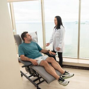 patient talking to a stem cell specialist in Panama City, Panama