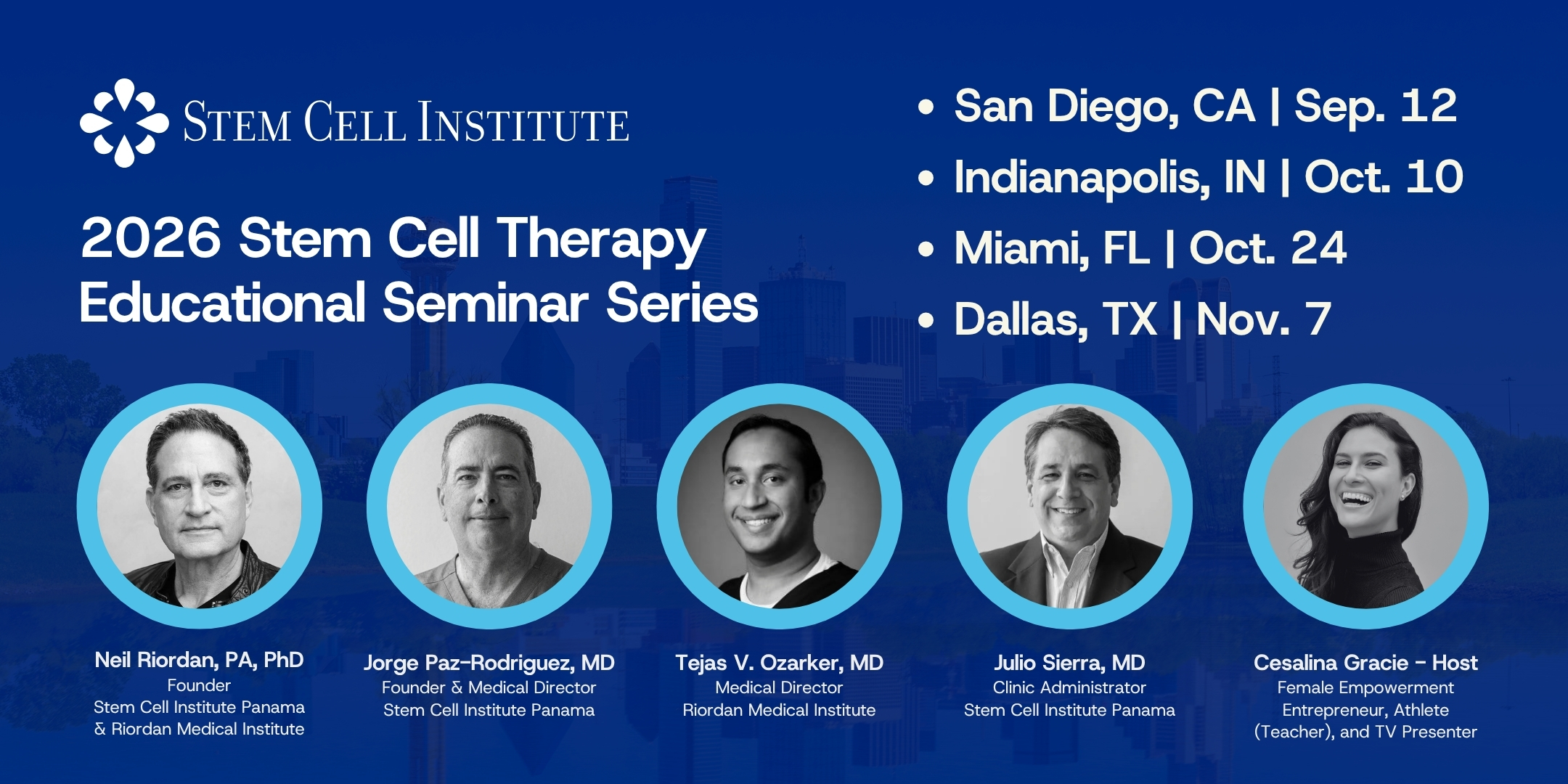 stem cell educational seminar 2026 stem cell therapy seminar series lineup